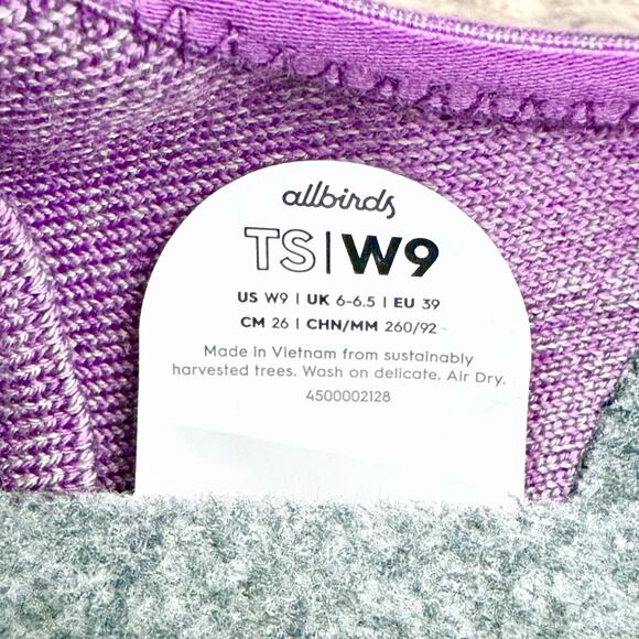 NIB Allbirds Tree Skipper Womens 9 39 Casual Sneaker Lux Purple - Picture 11 of 15